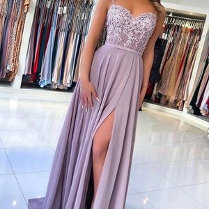 purple prom dress